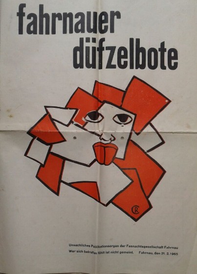 Der Fahrnauer Düfzelbote aus dem Jahr 1965